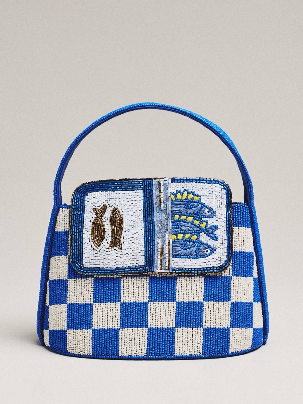 NWT Anthropologie Maeve beaded icon tote